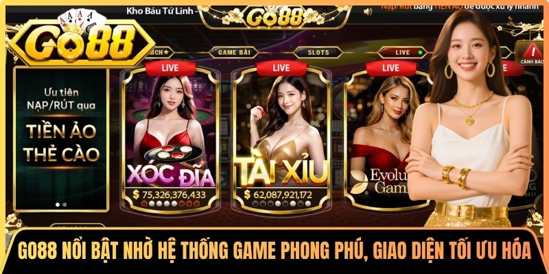 Go88 Wie-nehme ⭐️ Link Vào Cổng Game Go88 | Tải App Go 88 5 Go88 nổi bật nhờ hệ thống game phong phú và giao diện được tối ưu hóa hiện đại